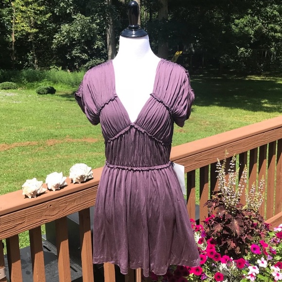 Tory Burch Feldspar Plum Silk Dress Small - Picture 2 of 7